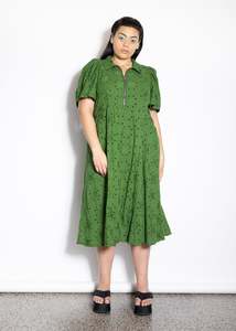 Last Ones 1: Last Ones M & 3XL - Zippy Dress - Leaf