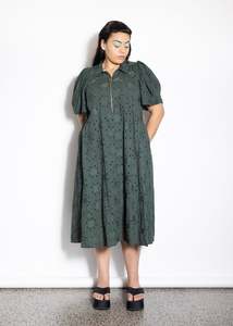 Last One Size XL - Zippy Dress - Forest