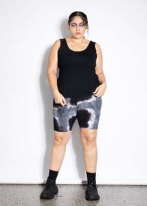 Bike Shorts - Grey Squares