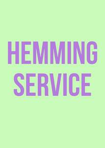 Under 200: Hemming Service