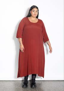 Florence Dress - Burnt Red