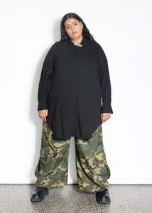 Large: Indigo Shirt - Black