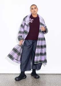 Large: Bell Pant - Dark Chambray