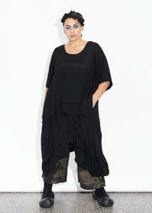 Accordion Tunic - Black