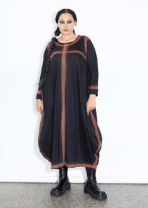 Dresses 1: Muse Dress - Black Spray