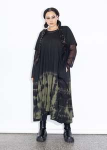 Colleen Dress - Green Tie Dye