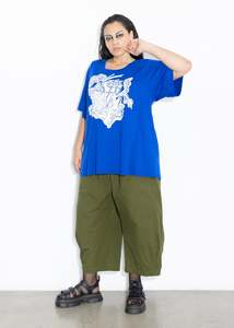 Box Tee - Printed Blue