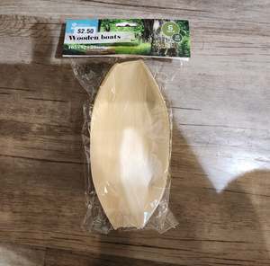 kitchen: Wooden Boats 6 Inch 10 PCS