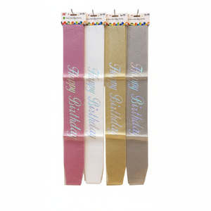 birthday: Happy Birthday Glitter Sash