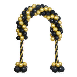 balloon: Balloon Arch Decoration – Birthday Party Balloon Arch Black and Gold