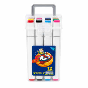 Dual Tip Marker 12PCS – Colouring Markers Set NZ Stock