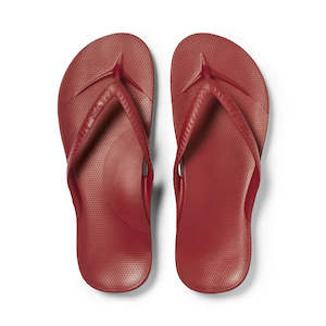 archies: ARCHIES ARCH SUPPORT JANDALS - SANGRIA RED