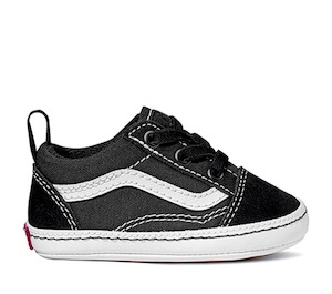 Vans: VANS INFANT OLD SKOOL CRIB - BLACK/WHITE