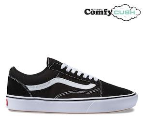 Vans: VANS COMFYCUSH OLD SKOOL - BLACK/TRUE WHITE