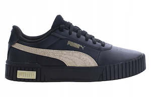 Puma: PUMA WOMENS CARINA 2.0 SPACE METALLICS - BLACK/GOLD