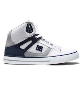 Dc: DC PURE HIGH TOP - WHITE/NAVY