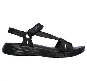 Womens Sandals: SKECHERS ON THE GO 600 BRILLIANCY - BLACK/BLACK