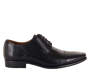 Florsheim: FLORSHEIM CROSS CAP TOE DERBY - BLACK