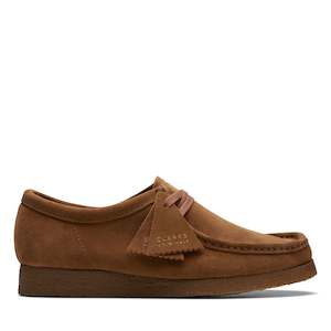 Mens Boots: CLARKS WALLABEE LACE-UP SHOE - COLA