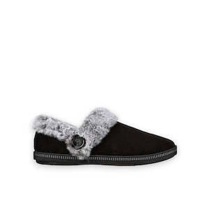 SKECHERS WOMENS COZY CAMPFIRE FRESH TOAST - BLACK