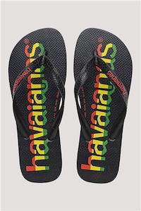 HAVAIANAS LOGO MANIA JANDAL - BLACK/RED