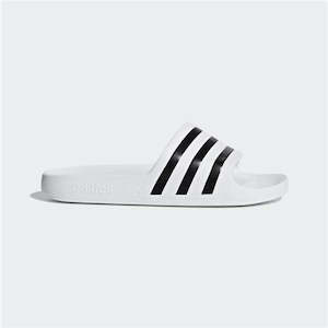 Slides: ADIDAS ADILETTE AQUA SLIDES - Cloud White / Core Black / Cloud White