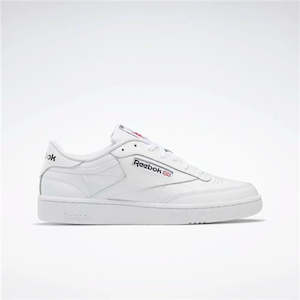 Reebok: REEBOK CLUB C 85 - WHITE/WHITE/BLACK
