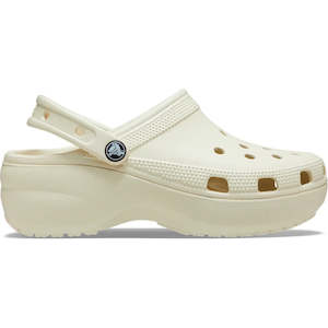 Gifting: CROCS WOMENS CLASSIC PLATFORM CLOG - BONE
