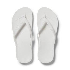 Womens Slides Jandals: ARCHIES ARCH SUPPORT JANDALS - WHITE
