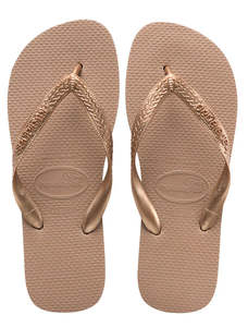 Womens Slides Jandals: HAVAIANAS TOP JANDAL - ROSE GOLD