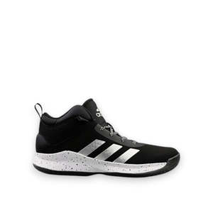 ADIDAS KIDS CROSS EM UP 5 *WIDE FIT* - BLACK/SILVER/WHITE