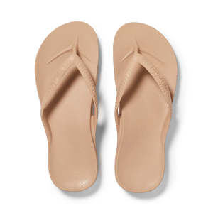 Mens Slides And Jandals: ARCHIES ARCH SUPPORT JANDALS - TAN