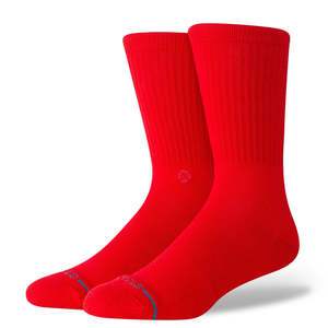 Accessories: STANCE ICON SOCKS - RED