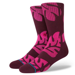 Accessories: STANCE PLANTASTIC SOCKS - BURGUNDY