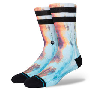 Accessories: STANCE QUICK DIP CREW SOCKS - BLUE/MULTI