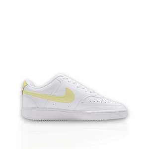On Sale: NIKE WOMENS COURT VISION LOW - WHITE/ LT ZITRON-BRIGHT MANGO