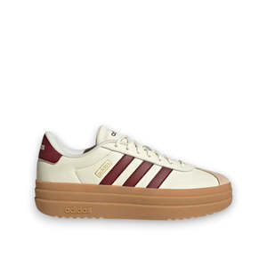 Womens Sneakers: ADIDAS WOMENS VL COURT BOLD - Off White / Shadow Red / Crystal Sand