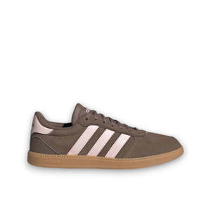 Womens Sneakers: ADIDAS WOMENS BREAKNET SLEEK - Earth Strata / Clear Pink / Gum