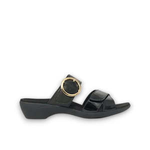 HUSH PUPPIES ASTOUNDING - BLACK/BLACK PATENT