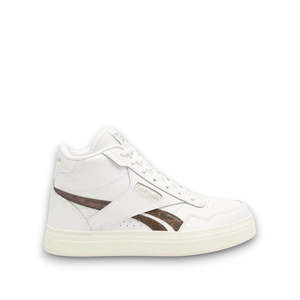 Womens Sneakers: REEBOK WOMENS COURT ADVANCE BOLD - WHITE/CHALK/BROWN