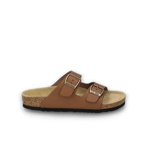 Womens Slides Jandals: JOSEF SEIBEL WOMENS BIANCA 01 - COGNAC