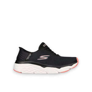 Womens Casual: SKECHERS MAX CUSHIONING ELITE - BLACK/CORAL