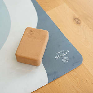 All: Suede Mat, Towel & Two Cork Blocks Bundle