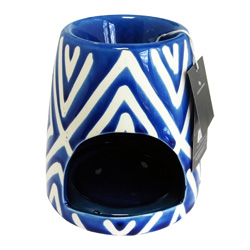 Products: Indigo Chevron Tealight Burner
