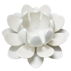 Products: Lotus Flower Candle Holder - Powder Blue