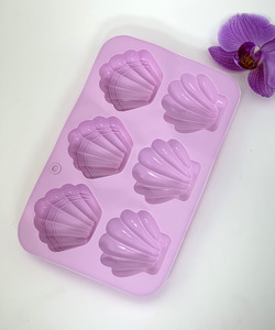 Products: Soap Mould – Shells (6 Cavity) - Lotus Oils New Zealand