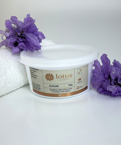 Bamboo Exfoliant 500 (Coarse for Body) 100g CLEARANCE - Lotus Oils New Zealand