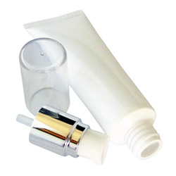 Products: Airless White Tube with Silver Pump Lid - 30ml