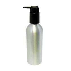 Products: Aluminium Bottle with Black Penguin Liquid Pump - 200ml - Lotus Oils New Zealand