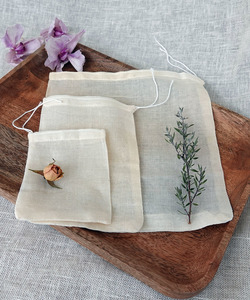 Products: Muslin Cotton Bag various sizes - Lotus Oils New Zealand